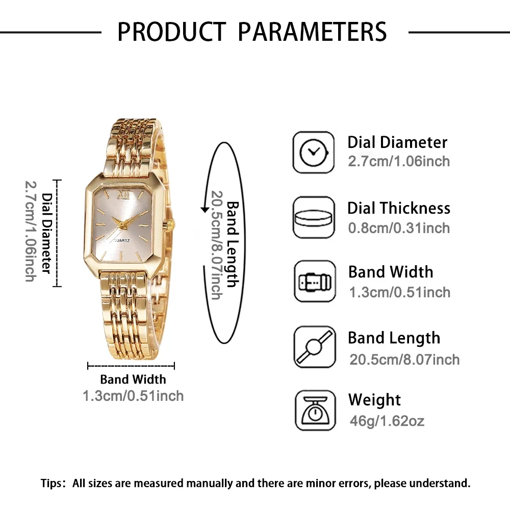Trendy 2-Piece Quartz Watch & Accessory Bundle | Perfect Versatile Gift for Daily Wear