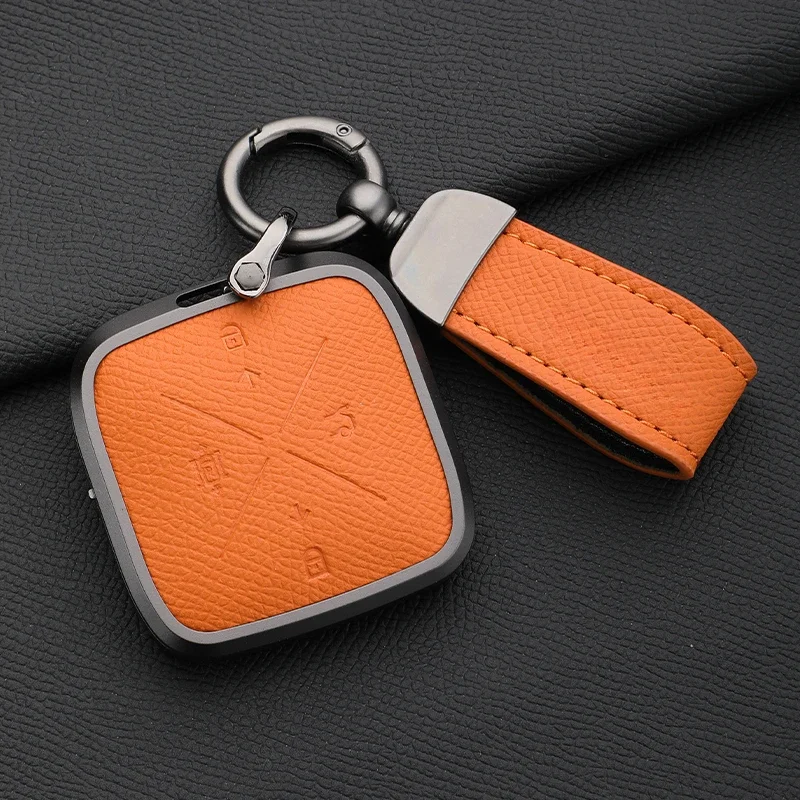 Suitable for  ZEEKR 7X  Zinc Alloy Car Remote Key Case Cover Multiple Styles Metal Car Buckle Modification Shell