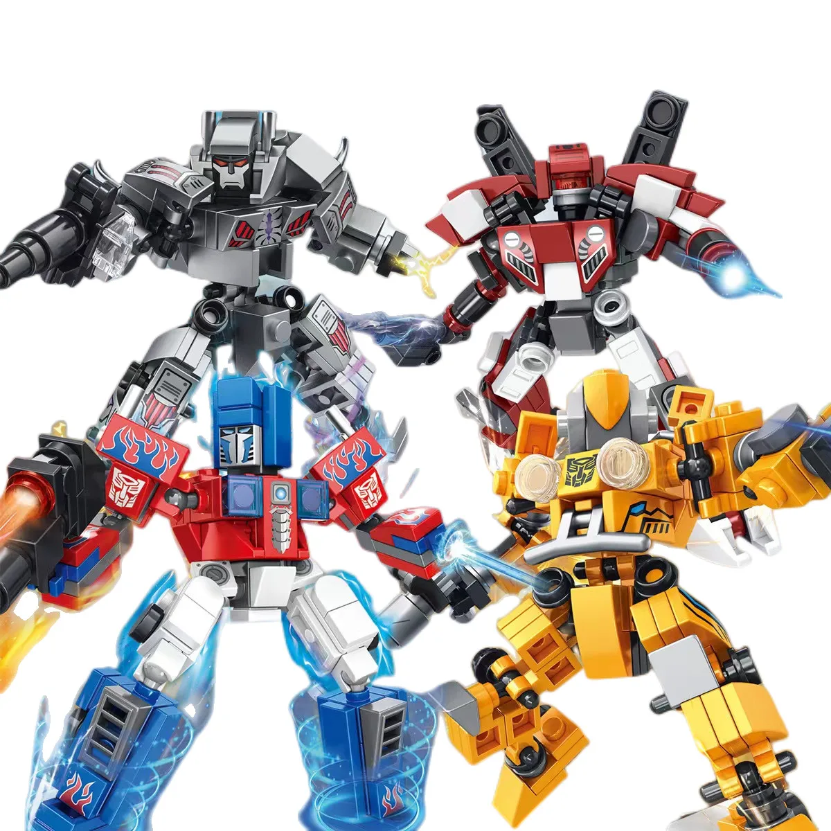 Cartoon Transformeres Robot Optimus Mecha Building Block Model Sets Compatible LegoingDIY Bricks Toy for Children Christmas Gift