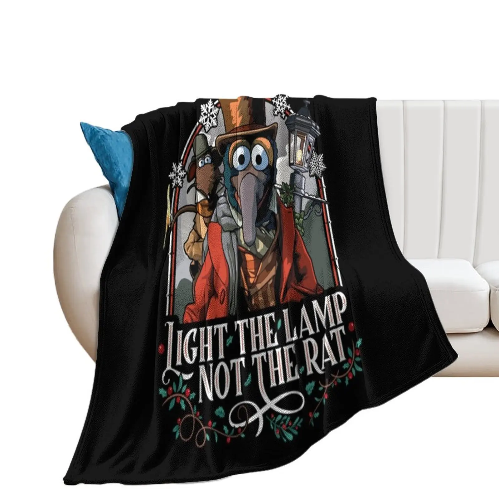 Muppet Christmas Carol - Gonzo & Rizzo Throw Blanket Luxury St Soft Plaid Blankets