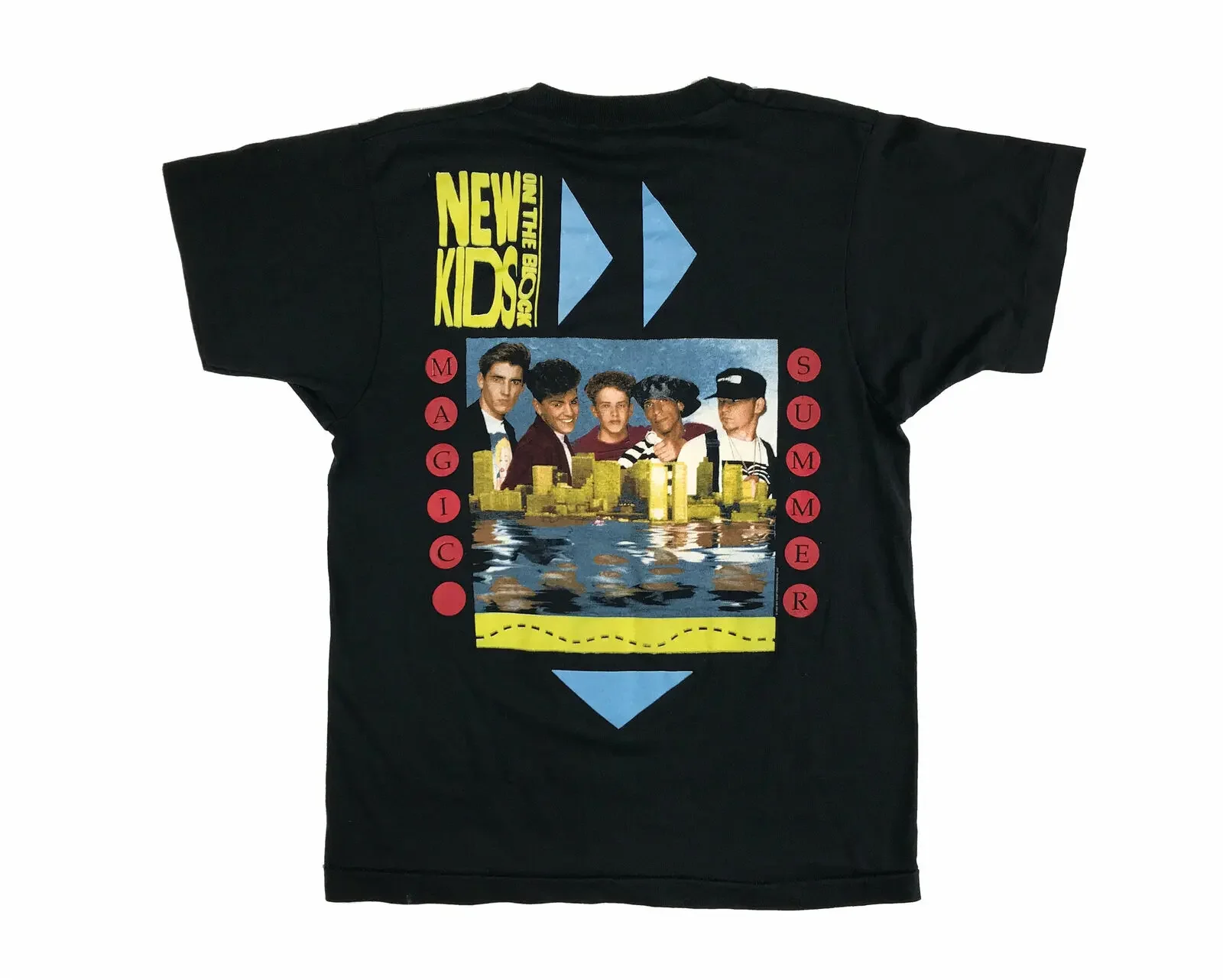 Винтажная Новая детская рубашка в стиле 90-х NKOTB Boyband Tour V12