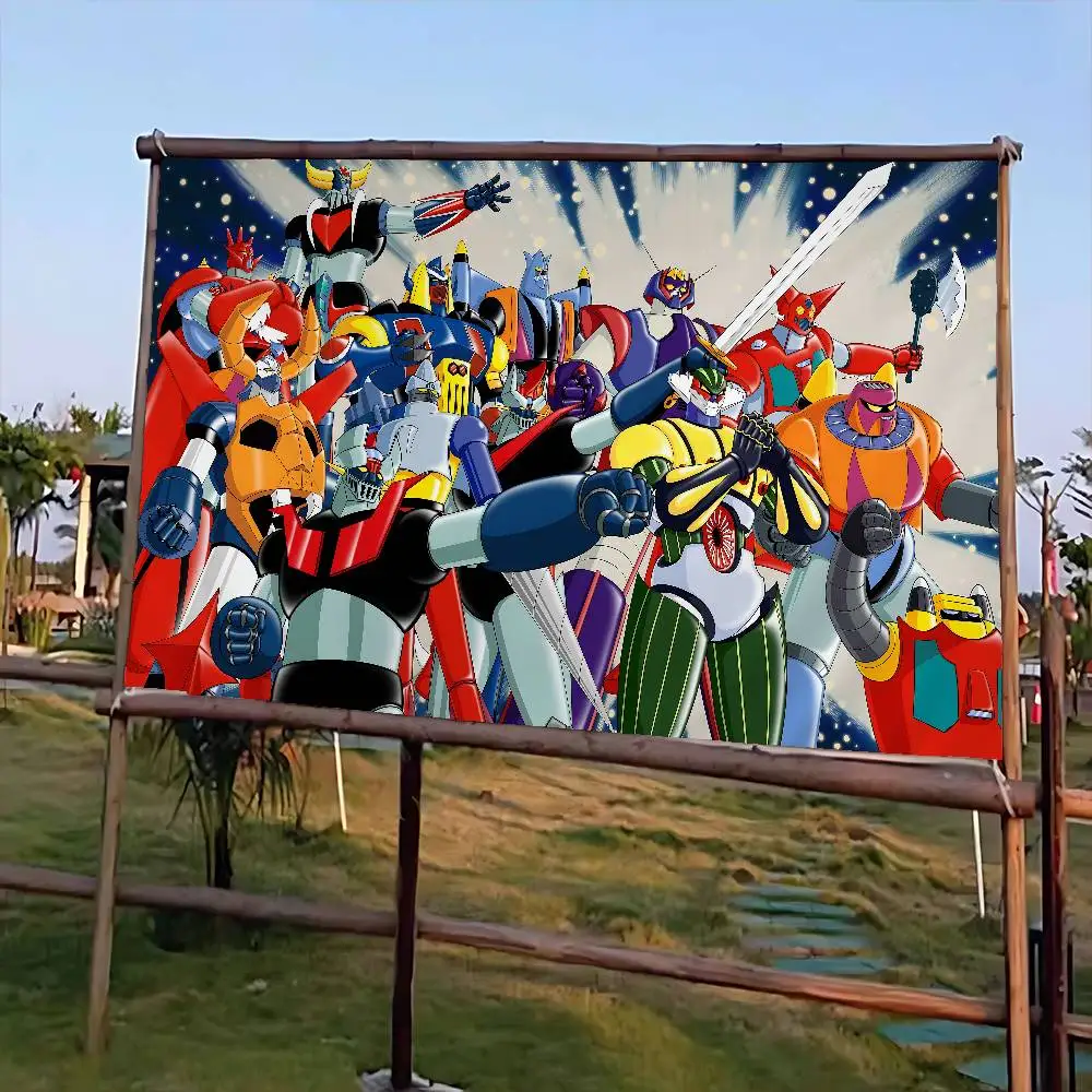 Anime Mazinger Z High End Quality Banner Printing Artistic Atmosphere Style Camping Flag