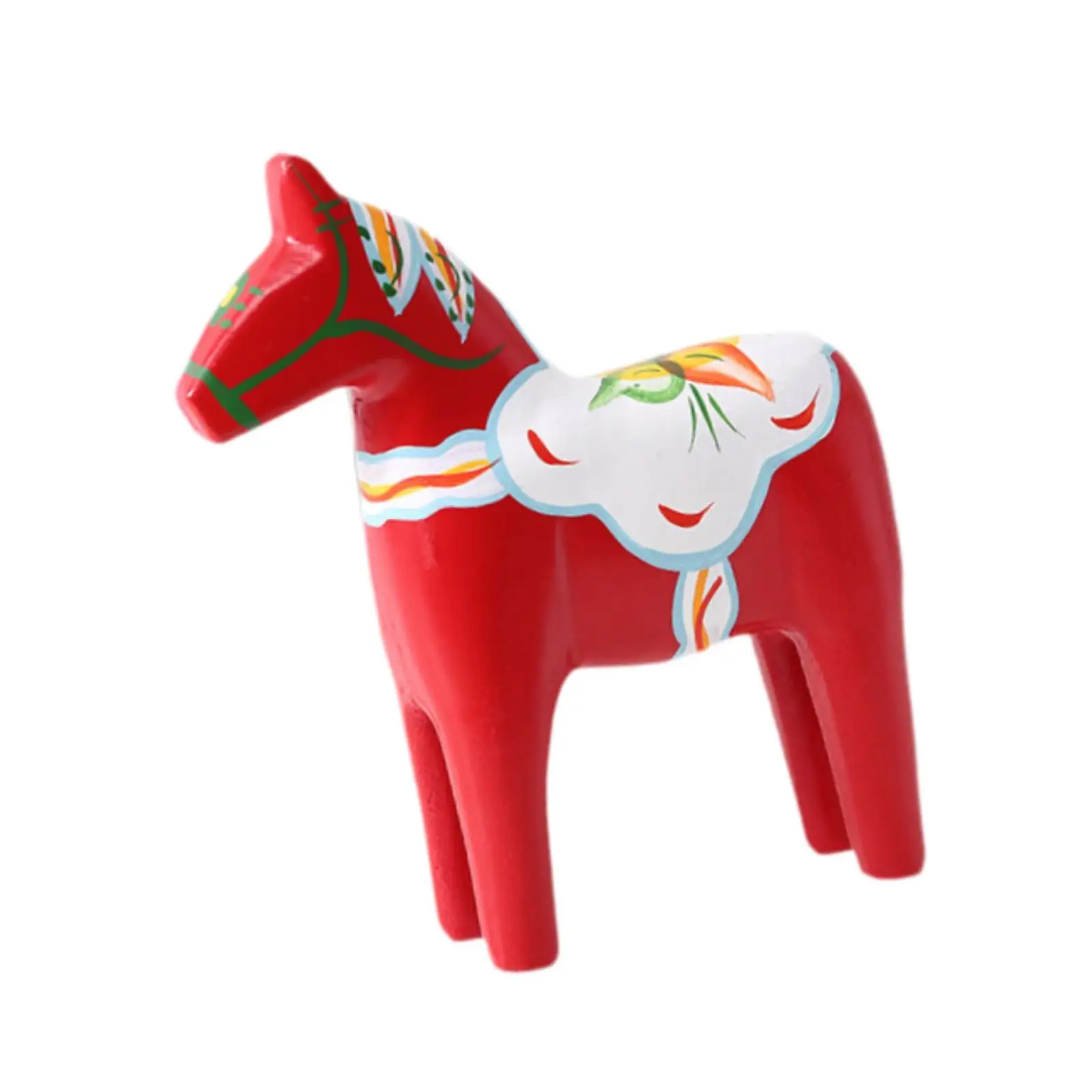 Swedish Dala Horse Statue Art Crafts Housewarming Gift Souvenir Memento Handicraft Home Decoration Dala Horse Ornament