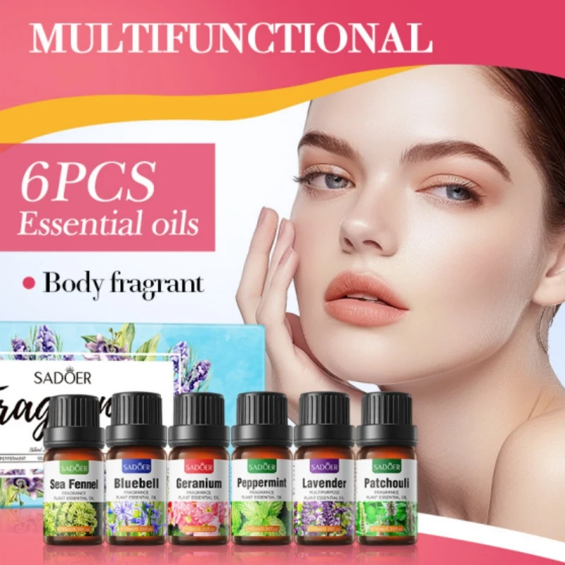 

Fragrance Essential Oil Set, Massage Oil, Facial Care, Moisturizes Skin, Delays Aging, Daily Fragrance, Soothes and Purifies Odors, Smooth and Silky Fragrance Show, Body Massage, Increases Elasticity, Firmness and Soothing