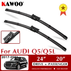 KAWOO Wiper Car Front Wiper Blades for Audi Q5/Q5L 2017-2021 Windshield Windscreen Window Wash 24