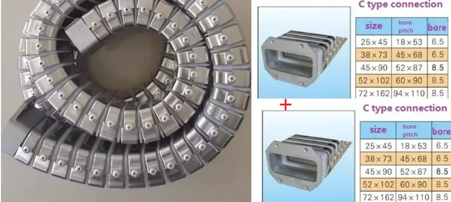 45x90-1250mm length, DGT cable threading tube protection sleeve, both ending is 