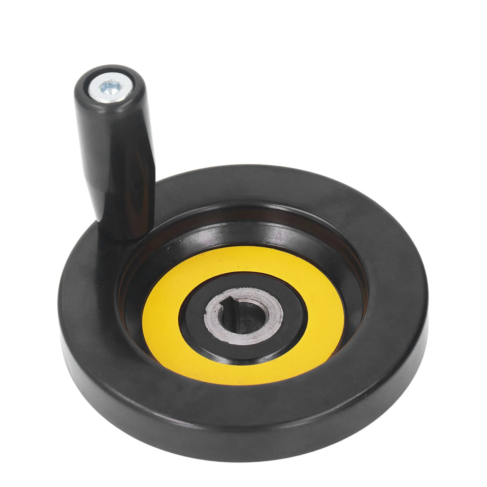 Table Saw Handwheel 12mm Center Hole 100mm Outer Diameter with Revolving Handle for Lathe Milling Machine Grinder