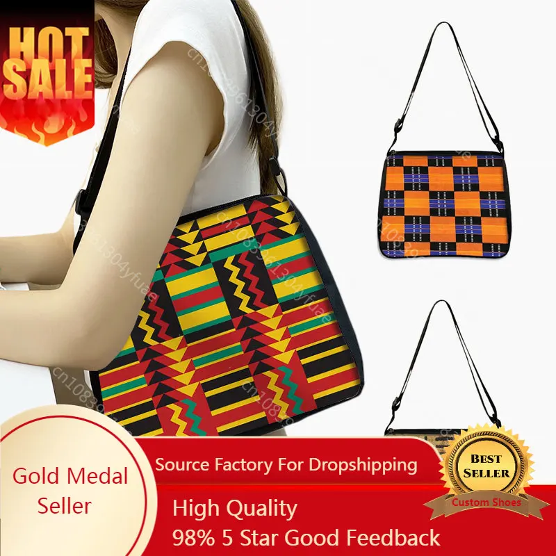 Bolsa de Ombro Estilo Africano para Mulheres, Bolsa Mensageiro, Bolsa Crossbody para Viagem, Suporte do Telefone, Menina, Tradicional, Mulher