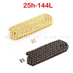 25H 144 Links ChainStainless Steel Chain For 47/49cc Pocket Mini Moto Quad Dirt ATV Scooter Bike/Motorcycle Accessories