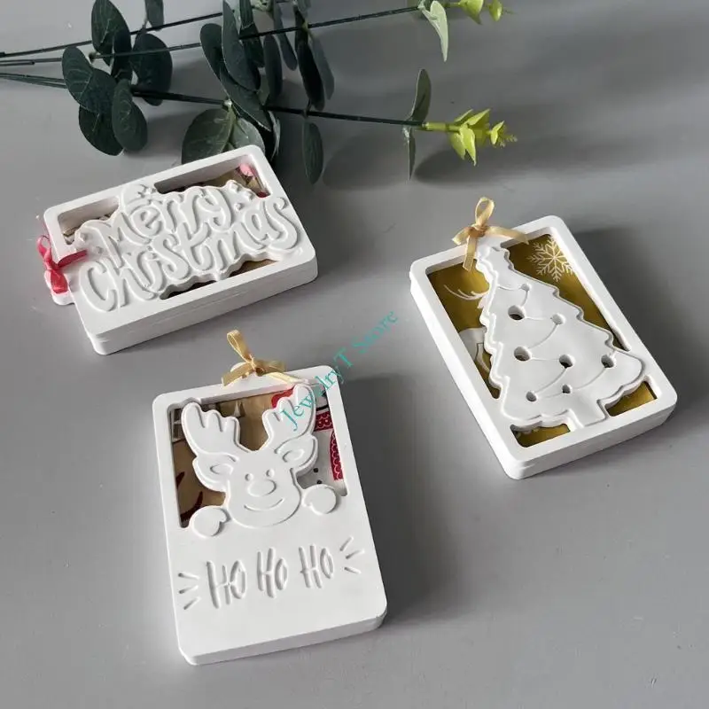Moule réutilisable en forme d'arbre noël LX9D, pour bijoux en résine, pâtisserie, artisanat cadeaux