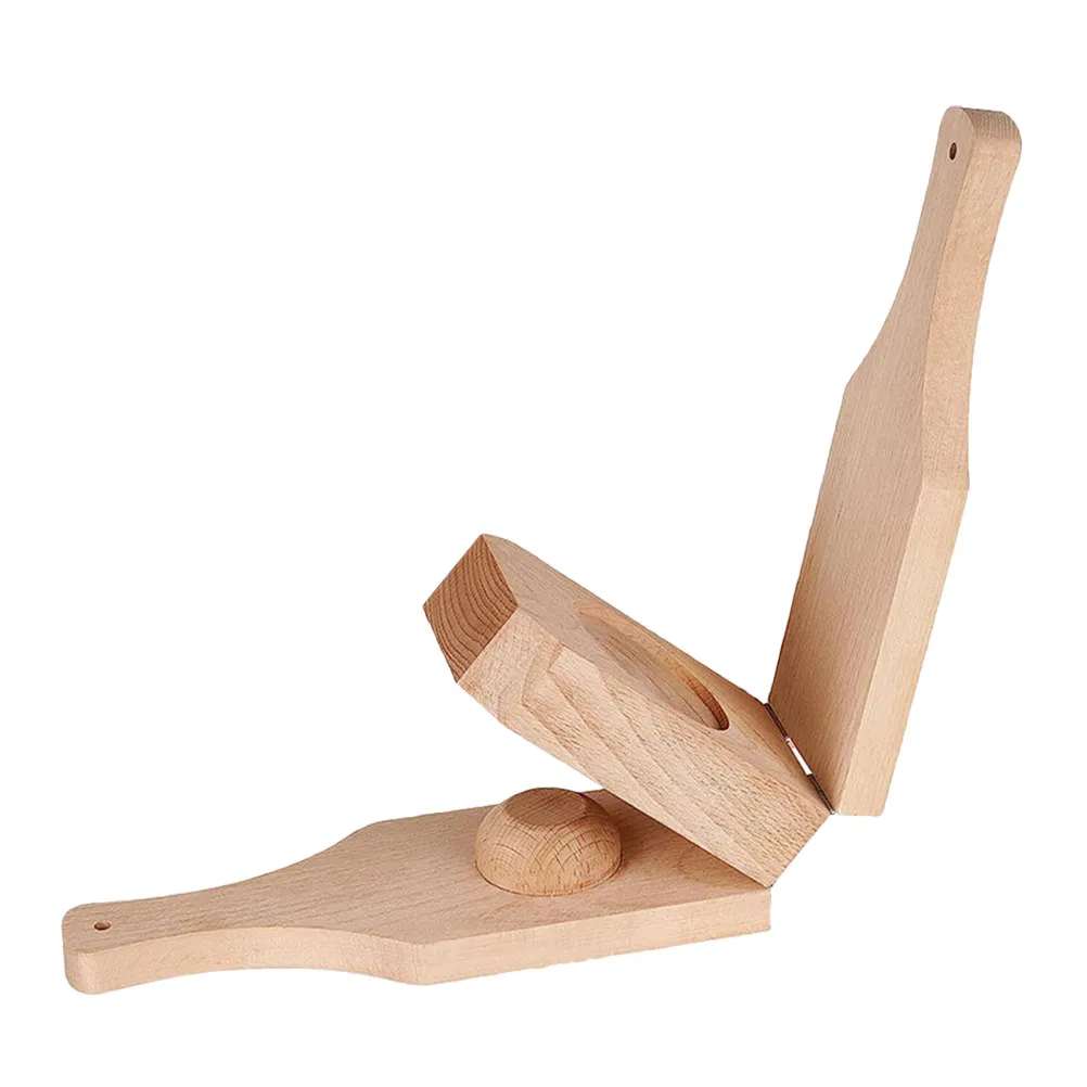 Solid Wood Foldable Banana Press Plantain Smasher for Crispy Tostones Authentic Caribbean Cooking Stuffed Plantain Cups Baking