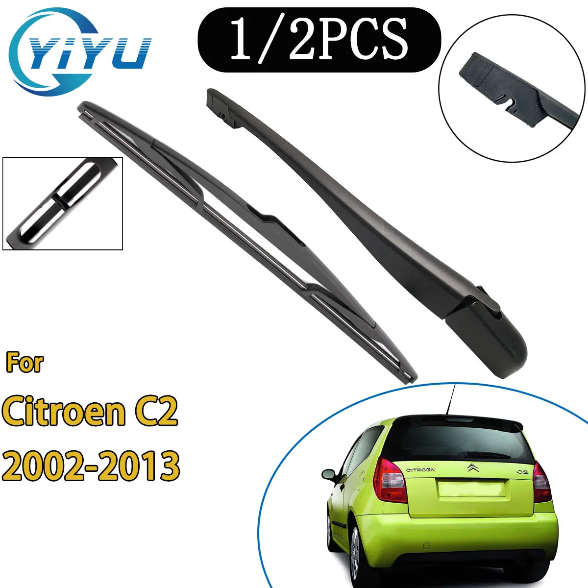 

1/2PCS Car Rear Windscreen Wiper Arm Wiper Blade for Citroen C2 2002-2013 Car Accessories Accsesories