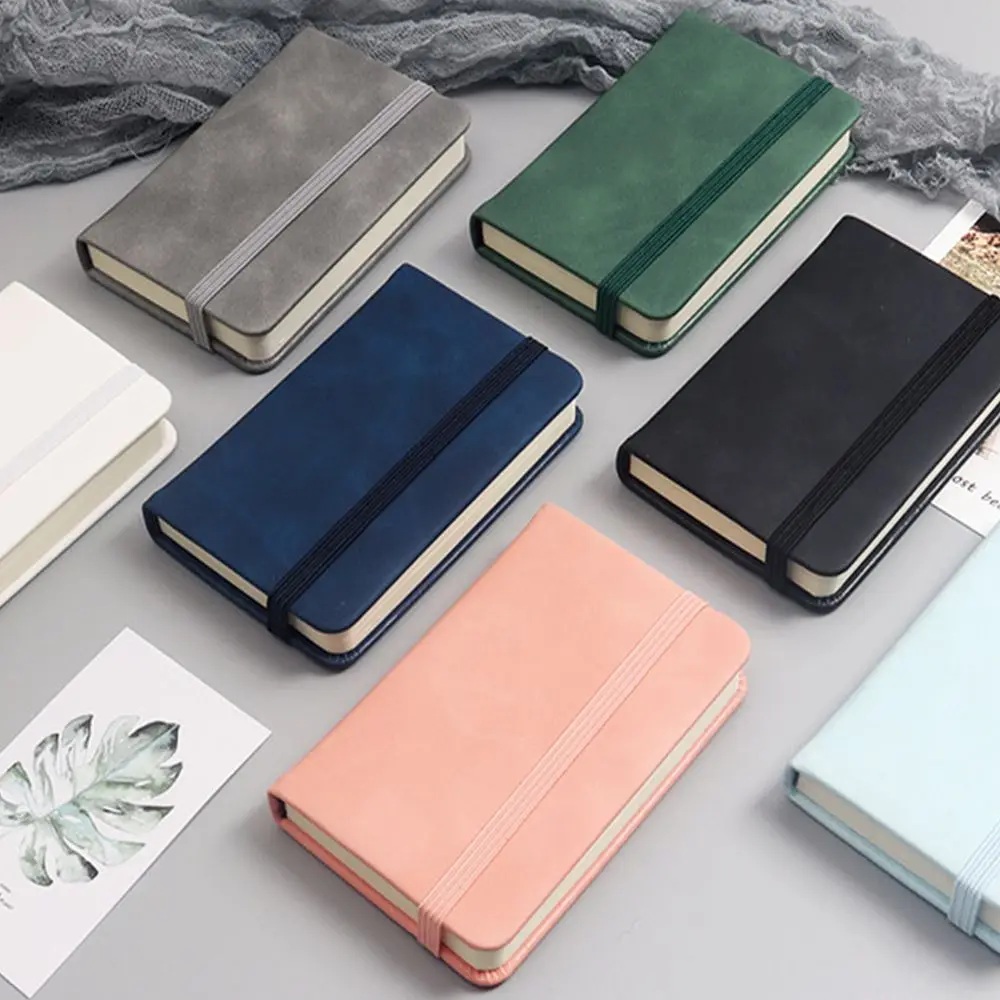 Leather Business Notebook Student Stationery College Mini Word Book Handwriting Notebook Memo Notebook Pocket Diary Book