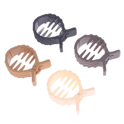 Round Hair Clip Grab High Ponytail Fixed Artifact Claw Hairpin Women Back Head Frosted Hairpin Anti-sagging Hair Style Claw Clip