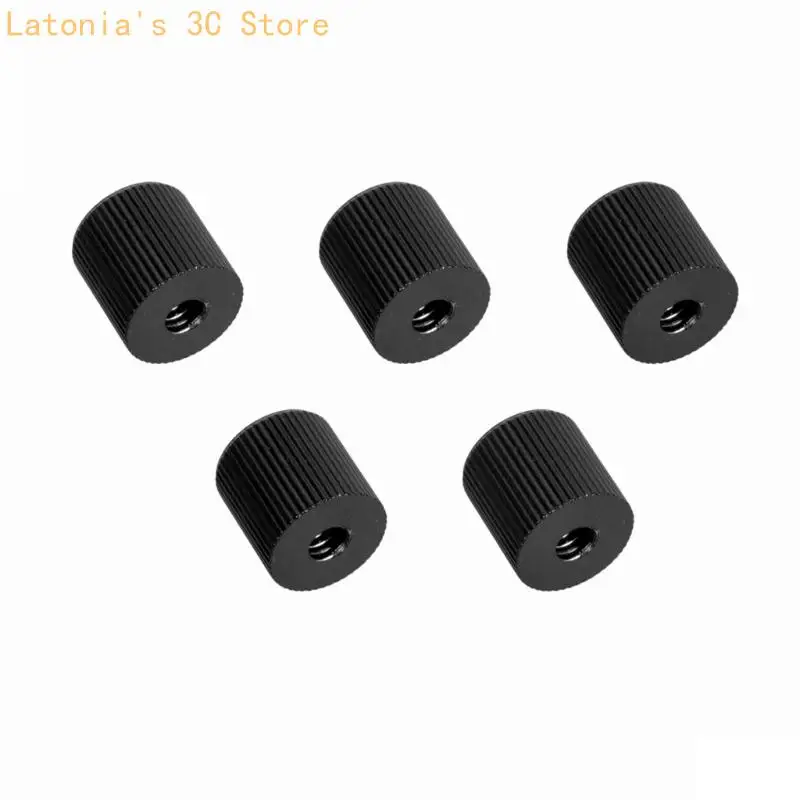 5 Stück rostfreies Aluminium 1/4 Zoll Buchse auf Buchse Schraubenadapter für Kamerahalterung X3UB – Detail 7