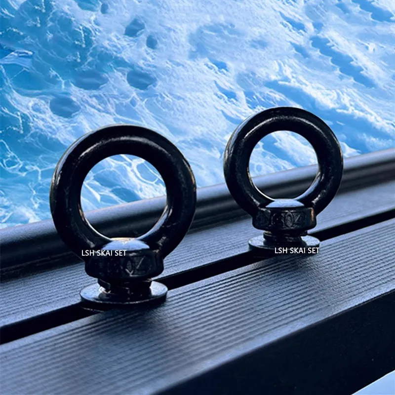 2Pcs Stainless Steel Lifting Ring Bolts Luggage Rack Fastener Screws Roof Platform Hardware Fixing Tool Ring Bolts M8/M10