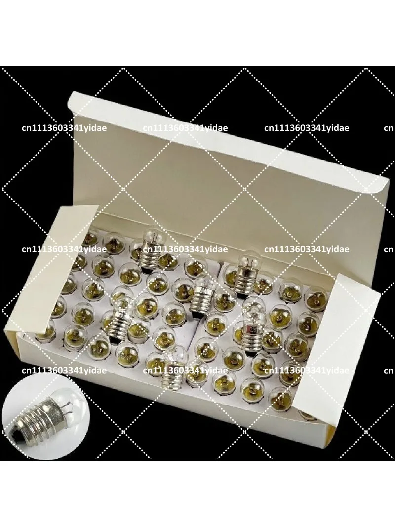 small light bulb and small electric bead 1.5v2.5v3.8v6v e10 spiral screw mouth light bulb laboratory teaching instrument