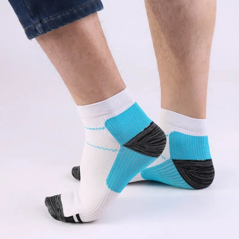 2 pcs Football  Compression Socks Soft Comfortable Breathable Men Women Outdoor Running Pressure Short Socks