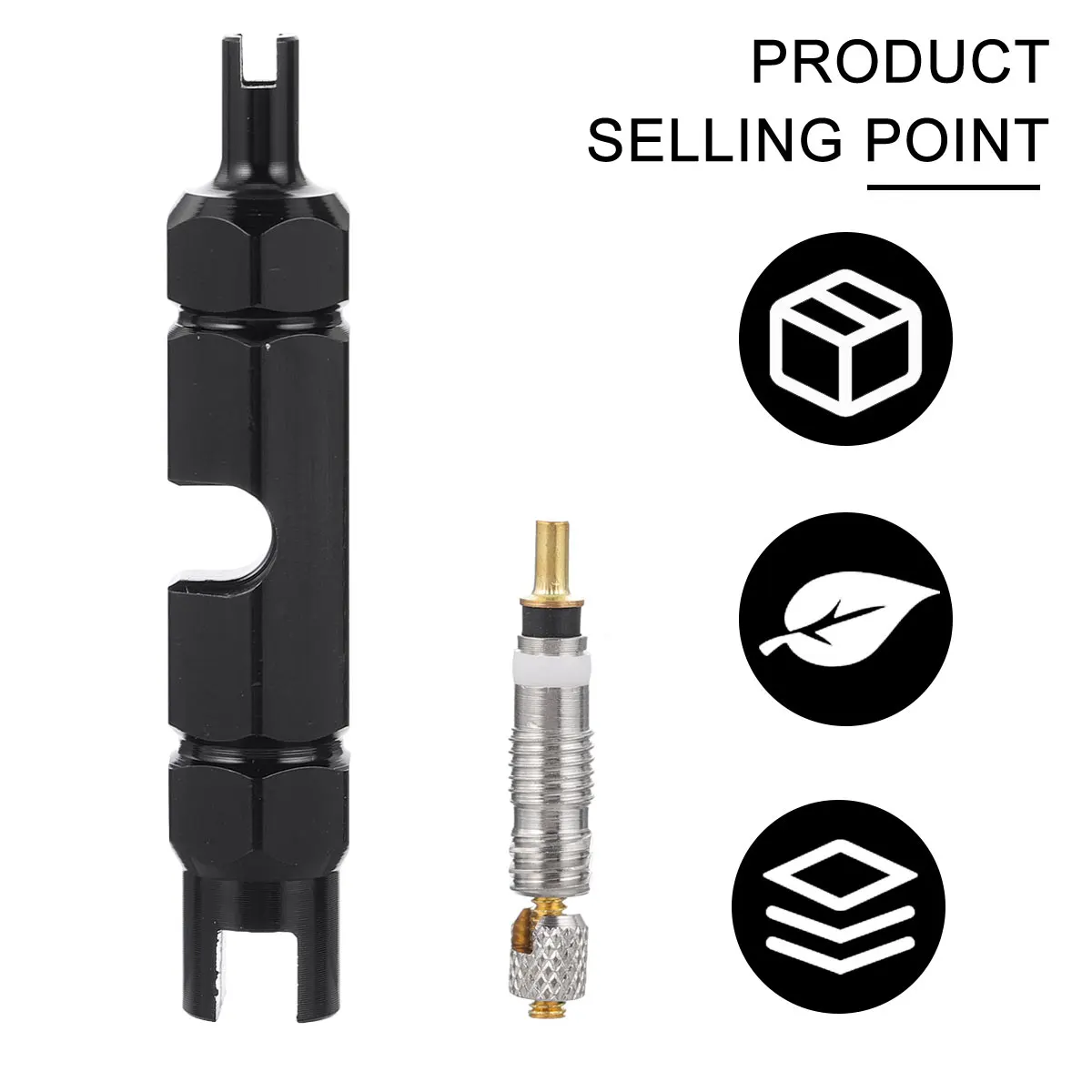 

10 Valve Core Tools Tire Stem Kits Durable Aluminum Alloy Bike Removal Repair Small Size Portable Includes 1 Remover 10 Cores