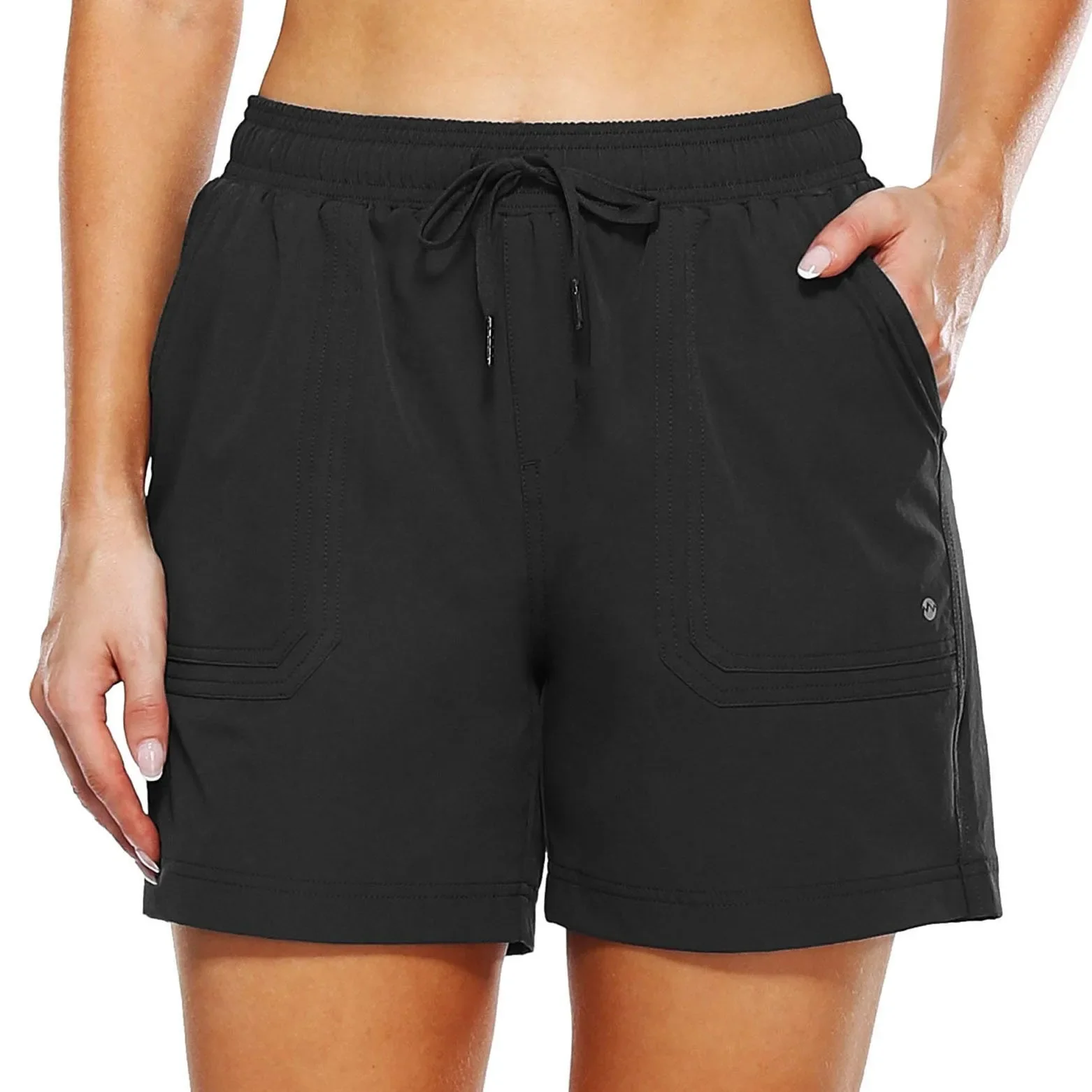 Pantalones cortos de senderismo para mujer, Shorts de secado rápido para entrenamiento, correr, gimnasio, deportes al aire libre