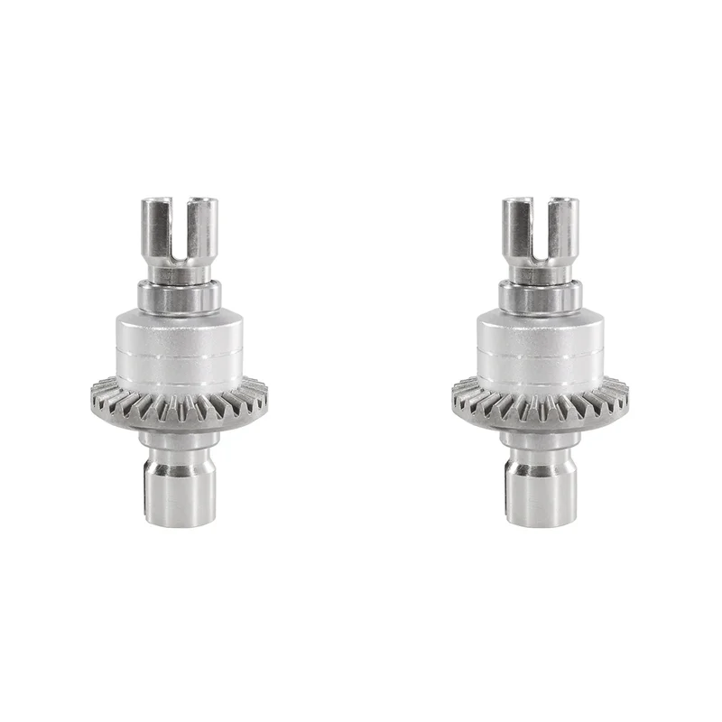 ABSQ-2X For MJX Hyper Go 1/16 16207 H16BM-PL 1/14 14210 H14BM 14301-02-03 Front And Rear Differential Gear Silver