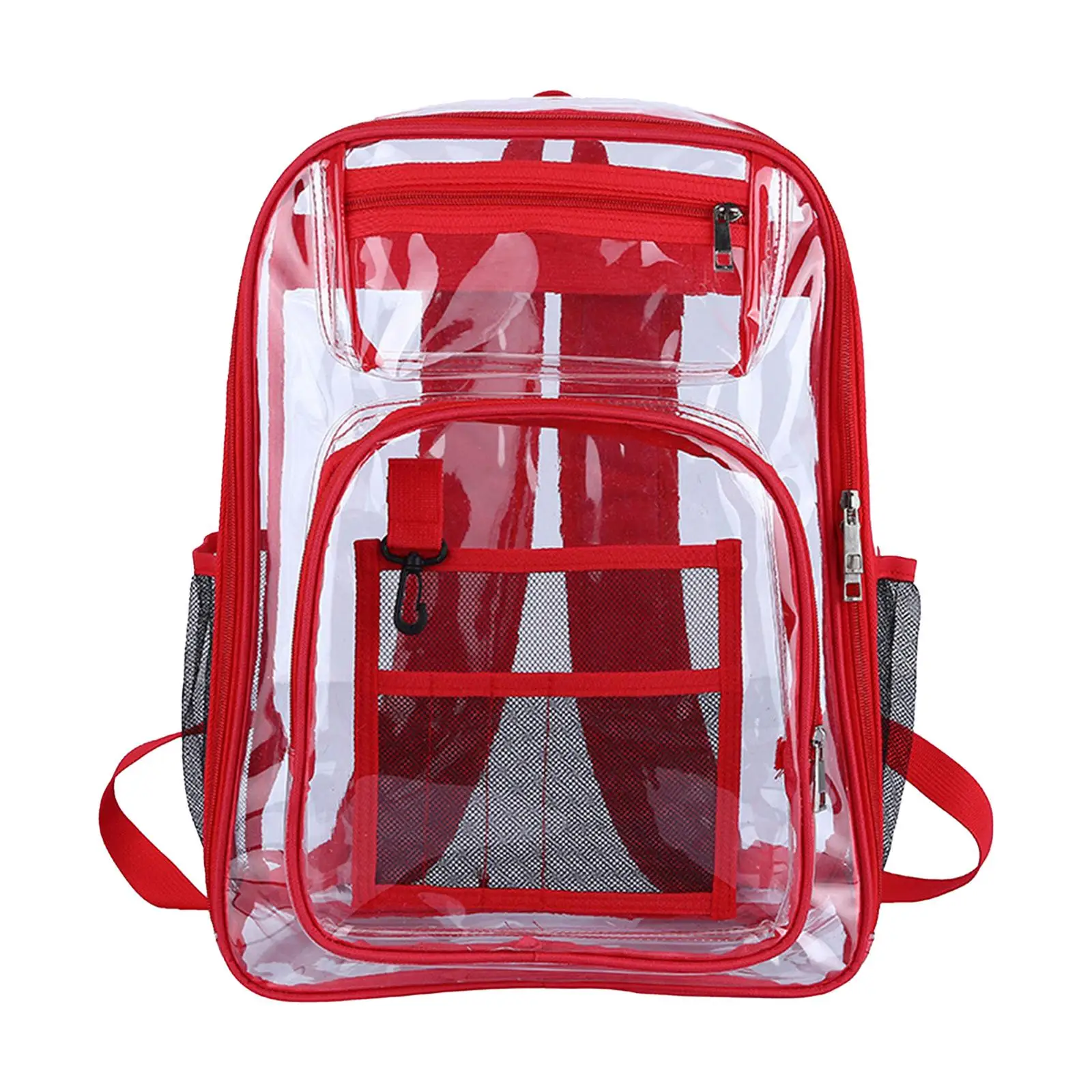 Clear Travel Backpack with Reinforced Straps and Waterproof Design
