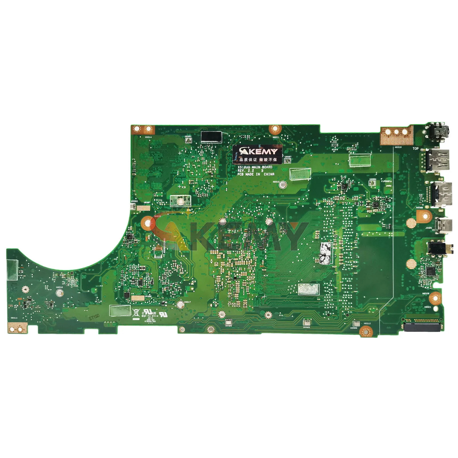 X510UQ Mainboard Vivobook 15 X510 X510UN X510UA X510UNR X510UF F510U VM510UA X510UR S510UN S5100U Laptop Motherboard I3 I5 I7