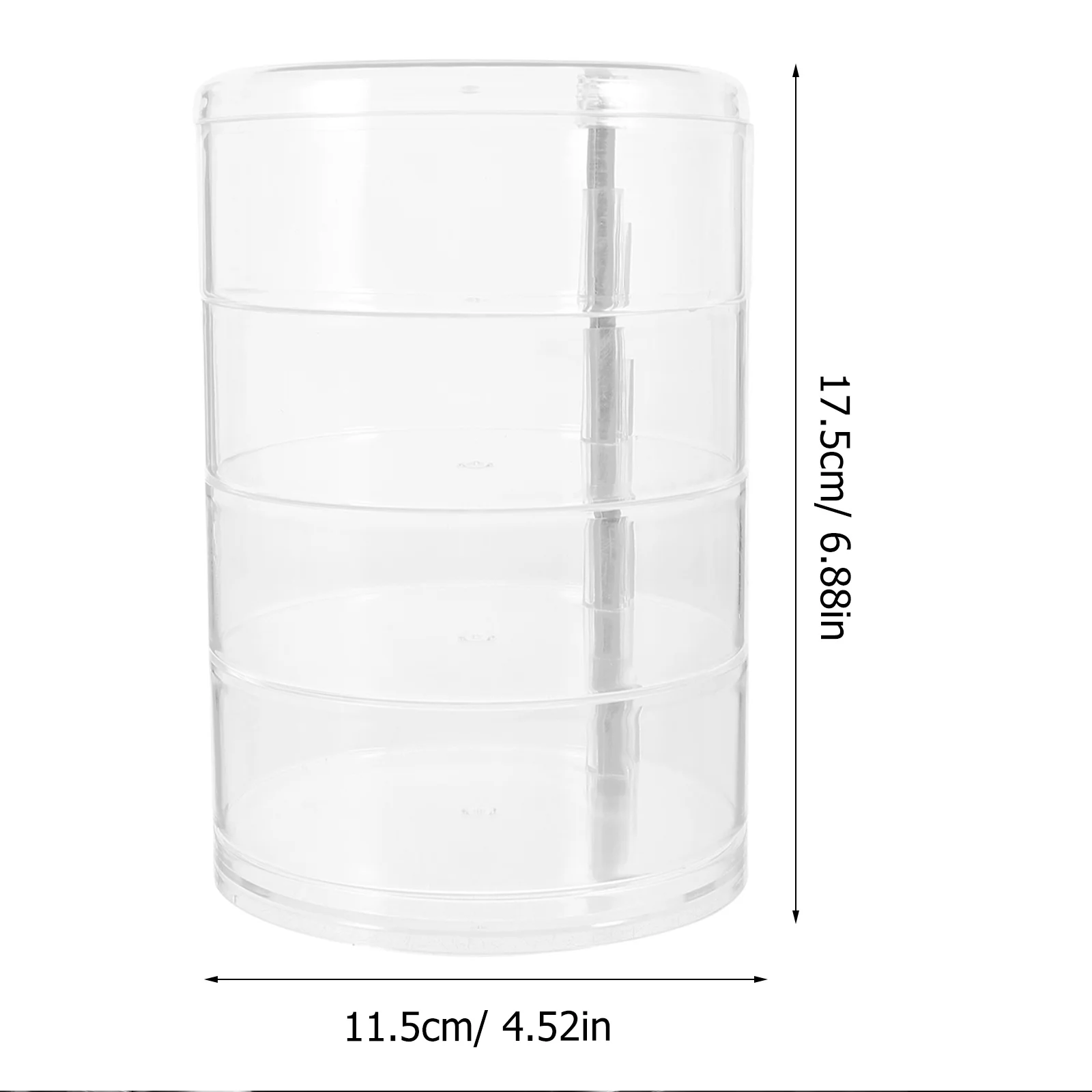 2Pcs Multi-Layer Rotatable Cord Organizer Box Plastic Cable Storage Case Earphone Jewelry Storage Electrical Cord Management