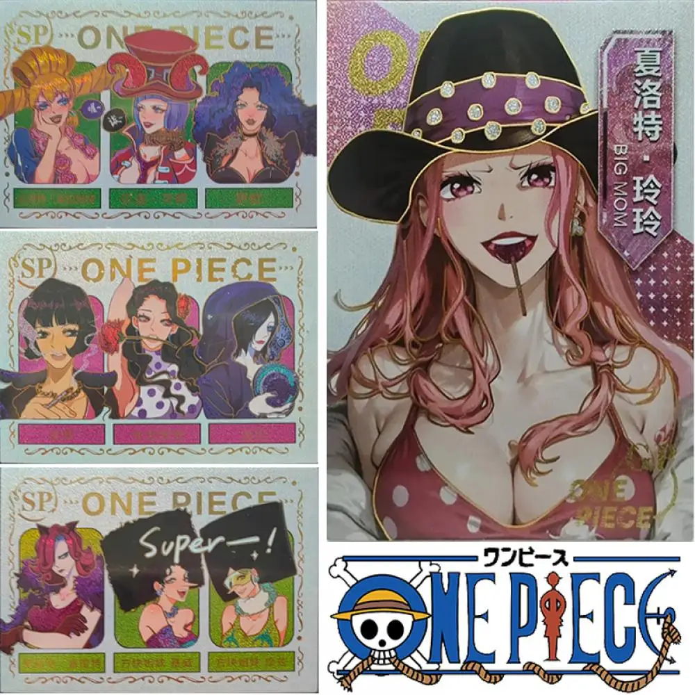 

Anime ONE PIECE Charlotte Linlin Shanks Tony Tony Chopper Shirahoshi collection card Christmas birthday gift Entertainment toys