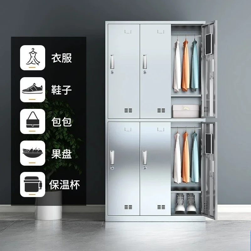 Edelstahl 304, Spind, staubfreie Werkstatt, Personal, Schließfächer, Kantine, Esszimmer, Schränke, Speiseteller,