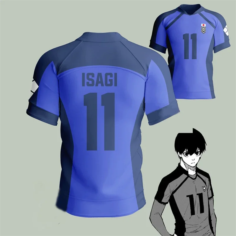 Hot-selling Japanese Anime Football Shirt 3D Printed T-shirt, Summer Clothes with Personalized Names and Numbers, Polyester Fibe