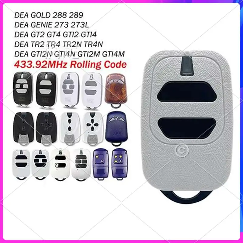 

AP-10PCS Garage Door Remote Control 433.92Mhz Rolling Code For DEA GT2 GT4 GTI2 GTI4 GTI Series Handheld Transmitter