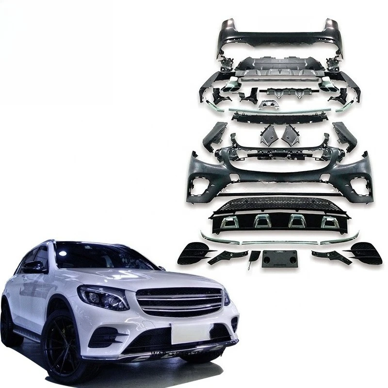 2016 Year up X253 Upgrade to GLC43 a Style Body Parts for GLC Class GLC200 GLC260 GLC300 X253 to a Style pp Material of Body Kit