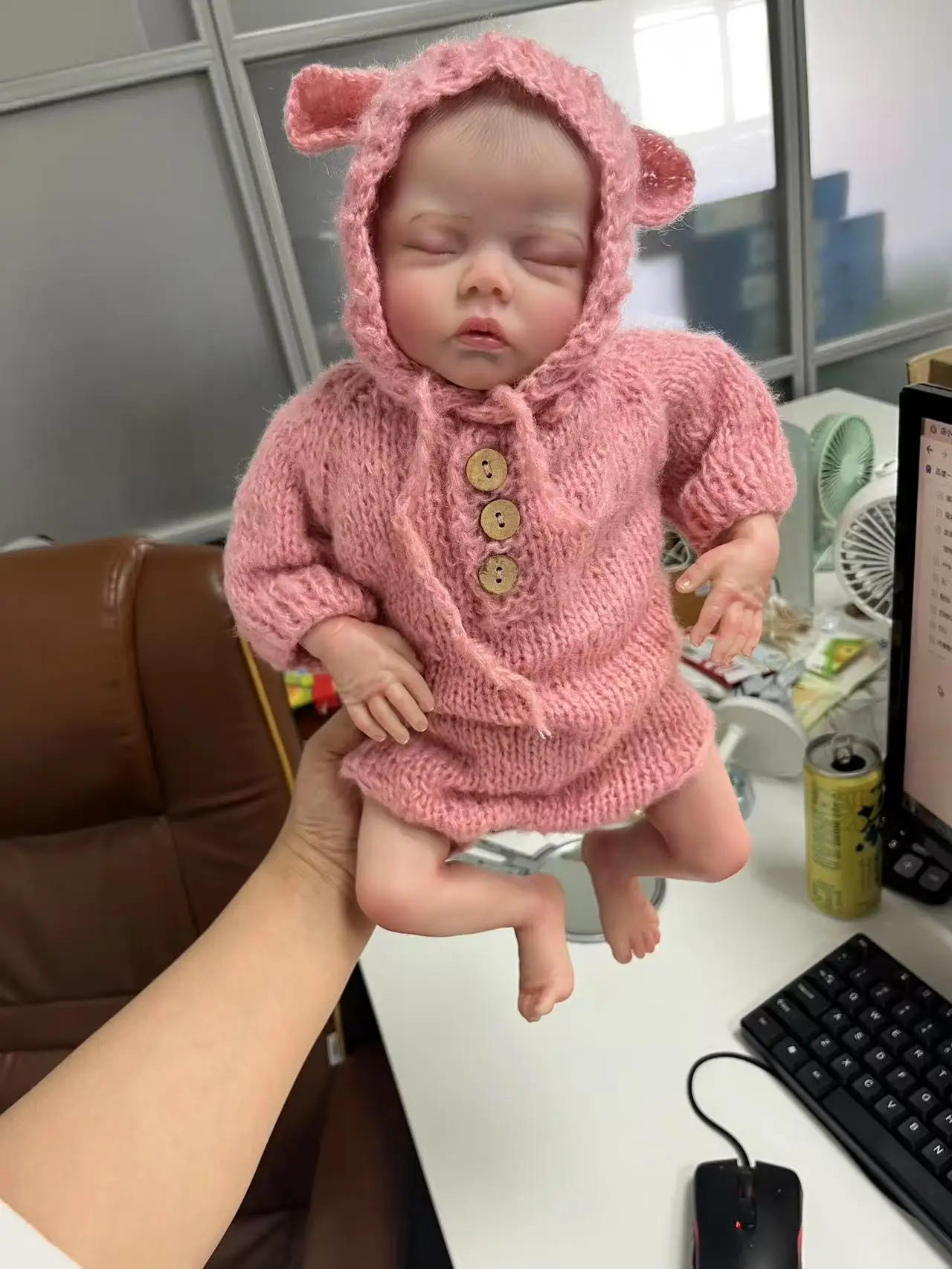 17 pouces Reborn bébé poupée Deliah nouveau-né taille réaliste bébé peint à la main 3D peau avec des veines visibles vraies photos muñecas reborn