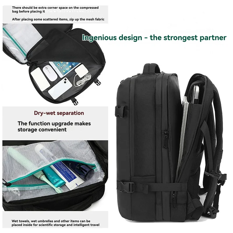 ABFK Vacuum Backpack Multi-Function Travel Backpack For Traveling And Carrying More Items