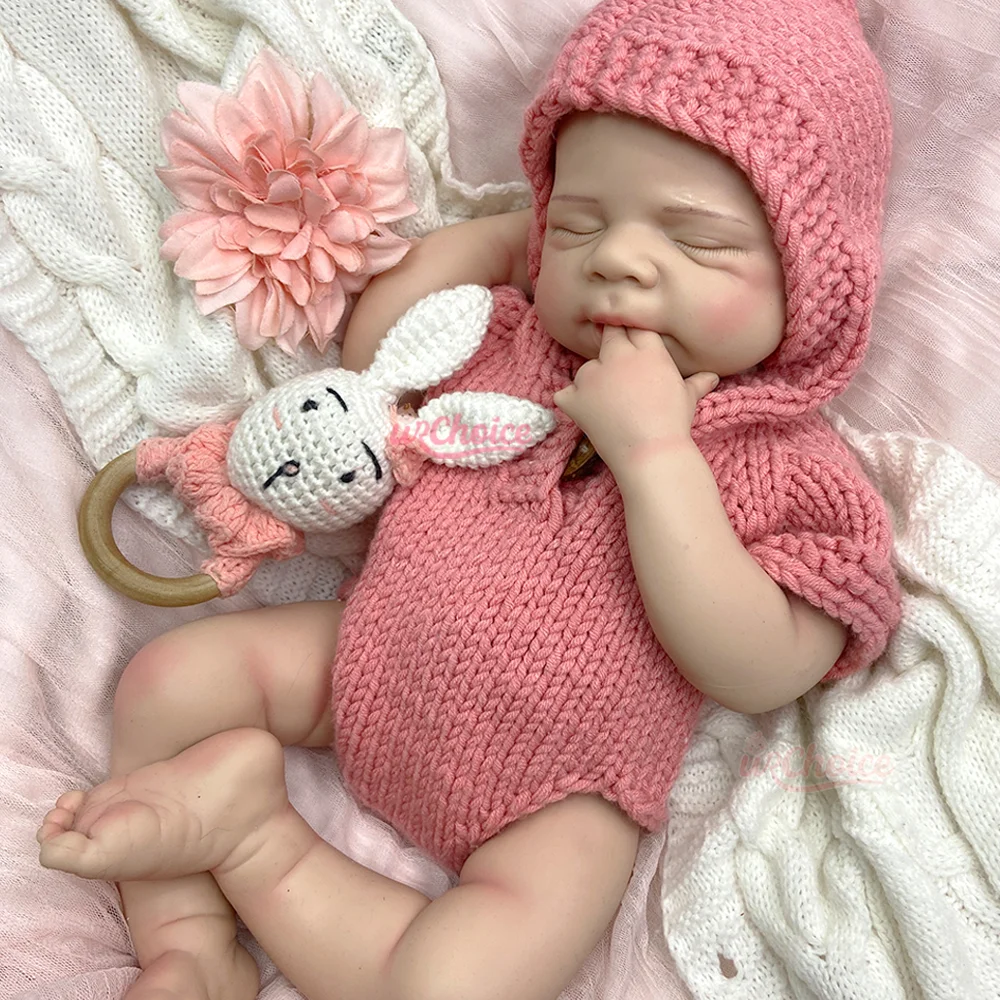 50Cm Soft Body Silicone Reborn Baby Doll Weight 6Lbs Realistic Reborn Dolls Girl/Boy Lifelike Sleeping Newborn Doll For Toddlers