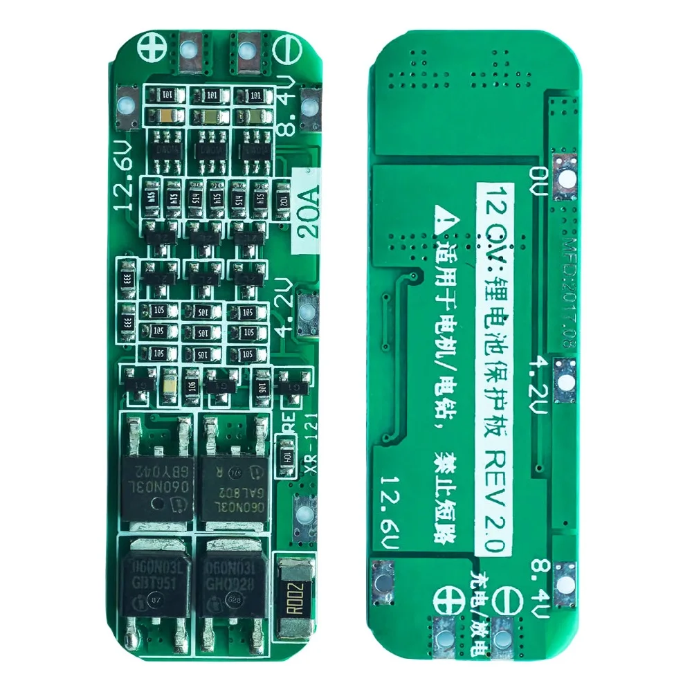 3S 20A batteria agli ioni di litio 3.6V 3.7V 18650 caricabatterie PCB BMS scheda di protezione per trapano motore BMS 12.6V modulo cella Lipo