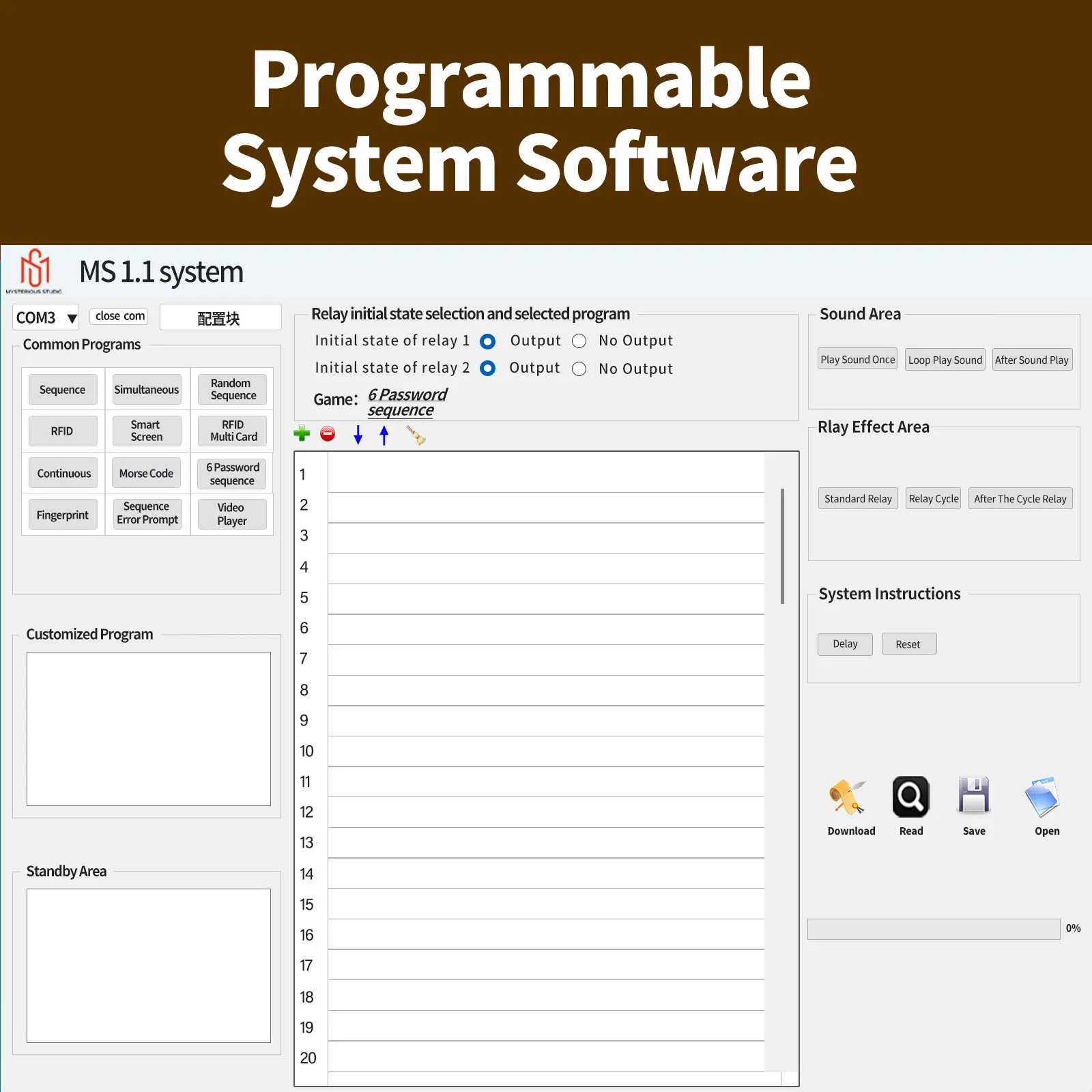 Misteriosi oggetti di scena Studio Escape Room 6 password per aprire 6 serrature magnetiche 1987
