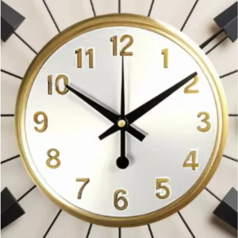 60cm Factory Price New Large Wall Art Clock Customized Home Decor Dropshipping 2025 Decoration Watch Home Luxury Quartz Silent