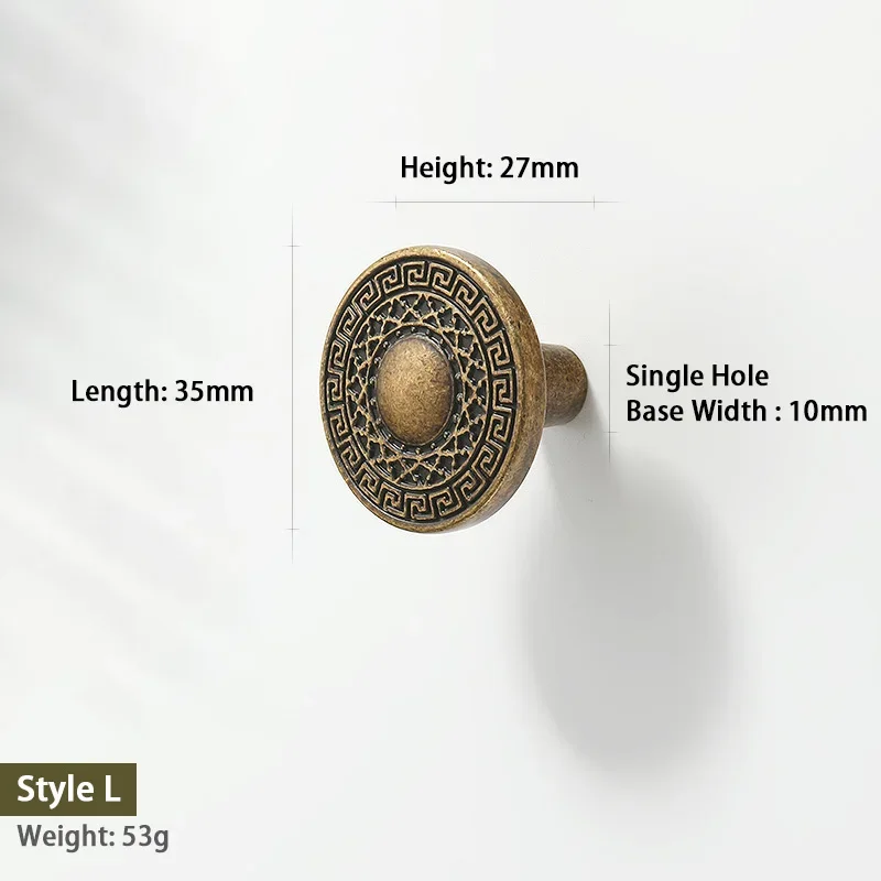 مقابض الخزانة لخزانة المطبخ، مقبض الحمام، الأجهزة، النحاس العتيق، التصميم الإبداعي، كوب مسطح عتيق، درج يسحب #5