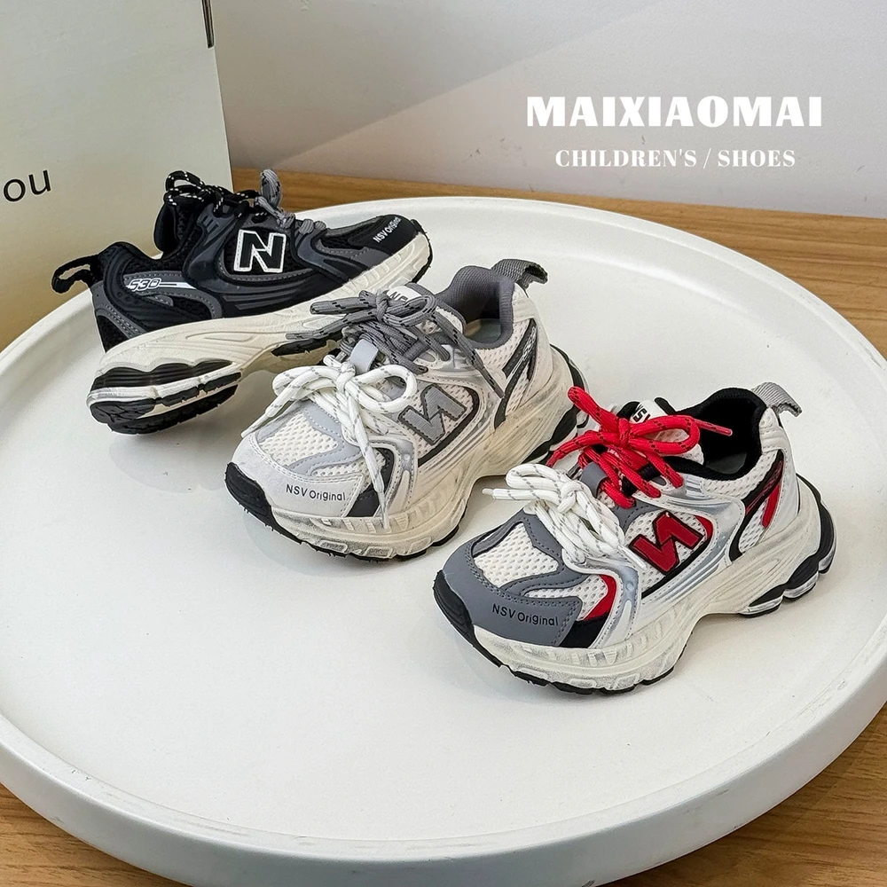 

Children's Sneakers Lightweight Children Boys Girls Casual Shoes Soft Bottom Breathable Boys Girls Kids Sports Student Running