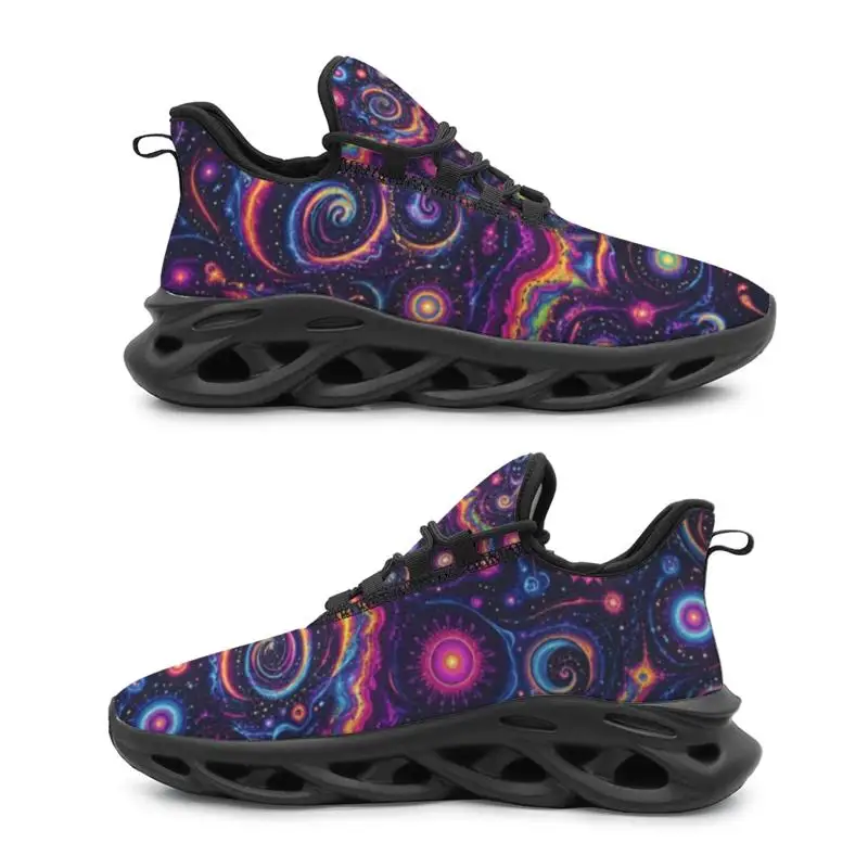 Ladies Men Running Shoes Sports Shoes，Fashionable outdoor casual shoes，Space-themed design，Comfortable and durable，Suitable for