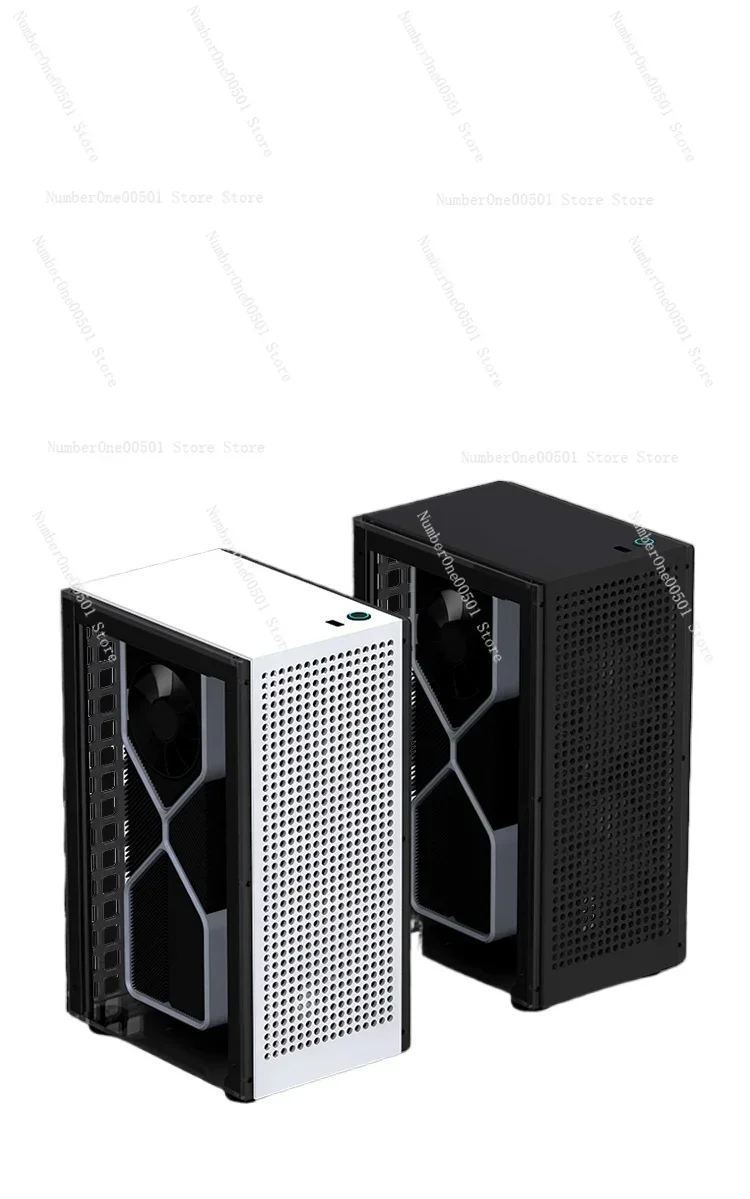 A35S Mini ITX Transparent Case Small Form Factor Chassis with SFX PSU Support Tempered Glass Design -LBW001