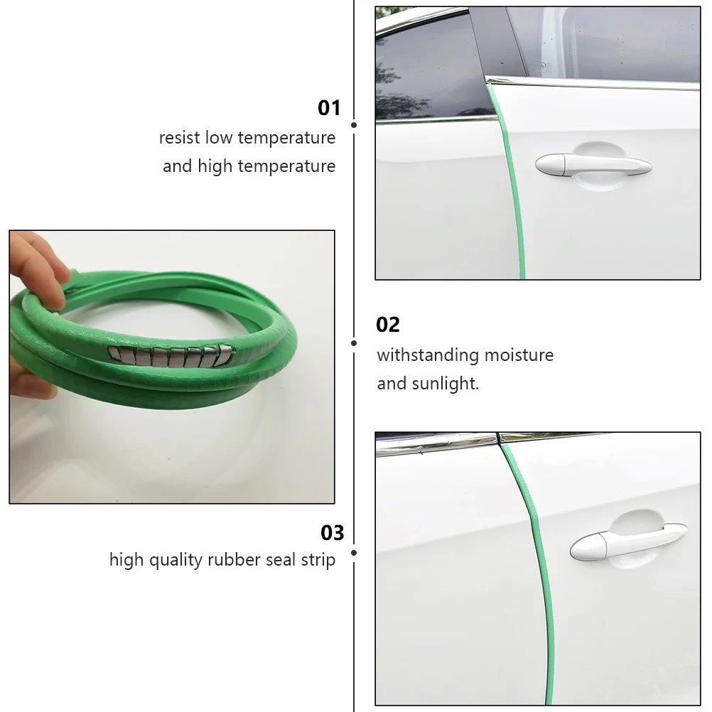 

10M Car Door Edge Trim Protector Anti-Collision Strip Rubber Seal For Vehicle Exterior Durable Bumper Guard Car Accessories Door