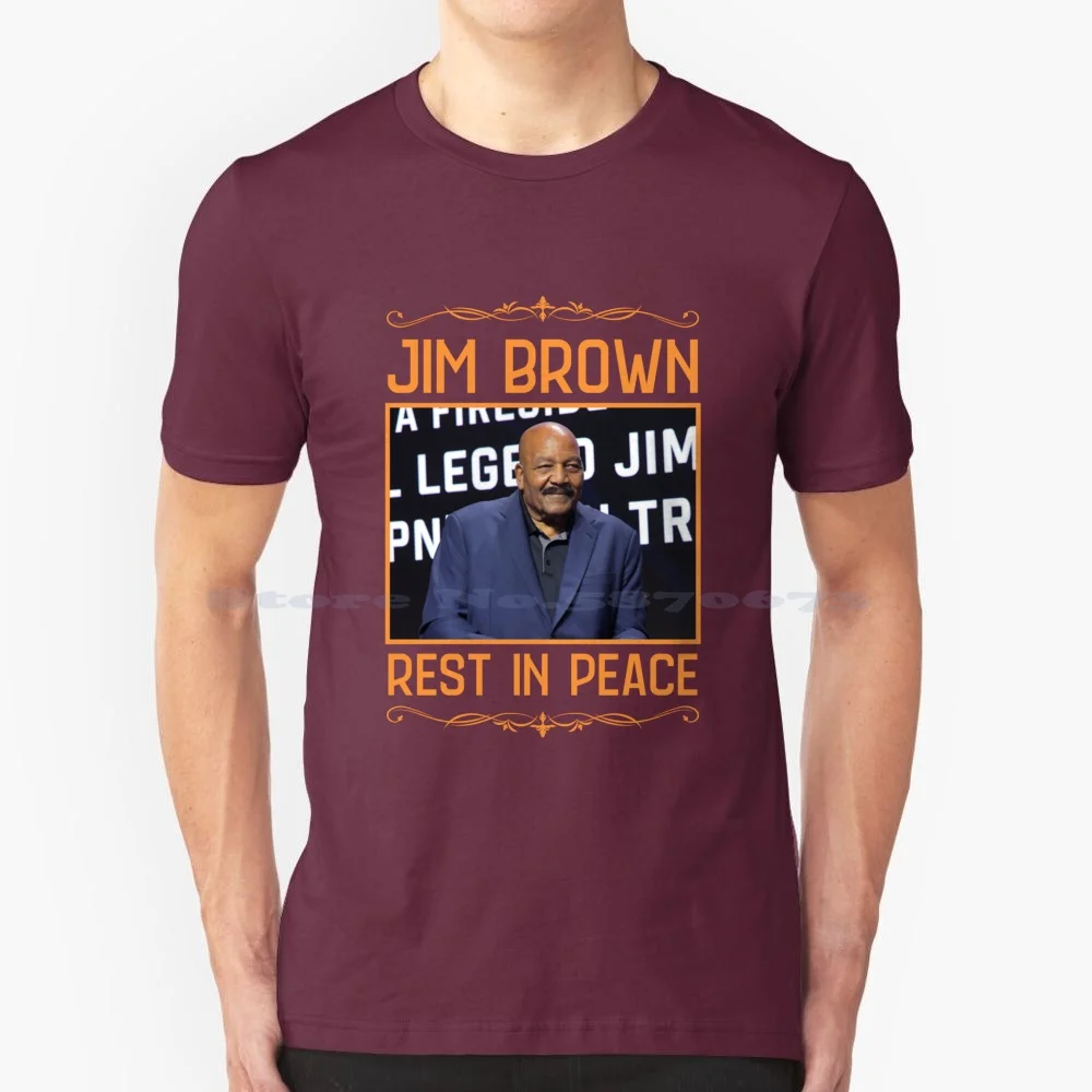 Jim Brown Rip T Shirt 100% Cotton Tee Eleven Jim Hopper Millie Bobby Brown Dustin Henderson Steve David Harbour Jim Brown Will