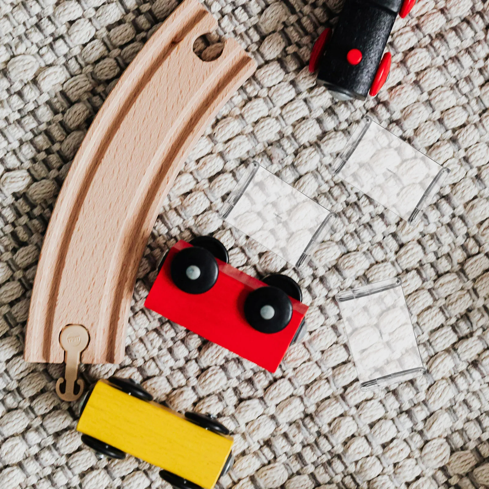 20 Pcs Securing Clip Children's Track Accessories Plastic Toy Train Construction Parts