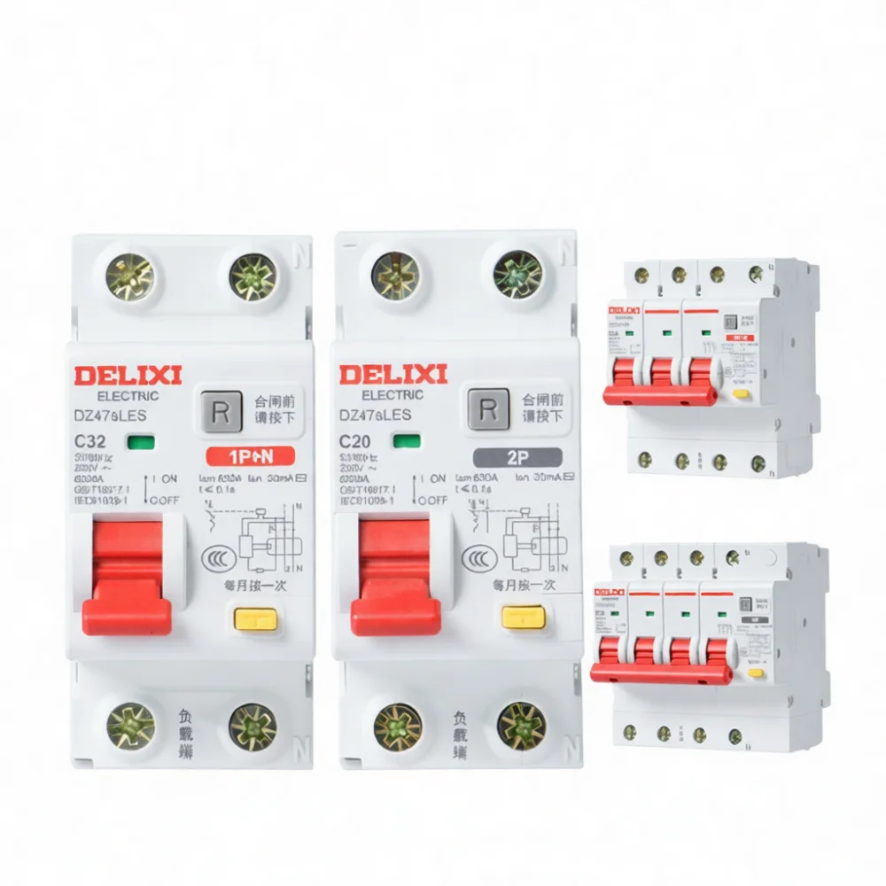 For Delixi DZ47SLES Electric Residual Current Circuit Breaker Mini Auto Switch Safety Protector For House Power Distribution Box