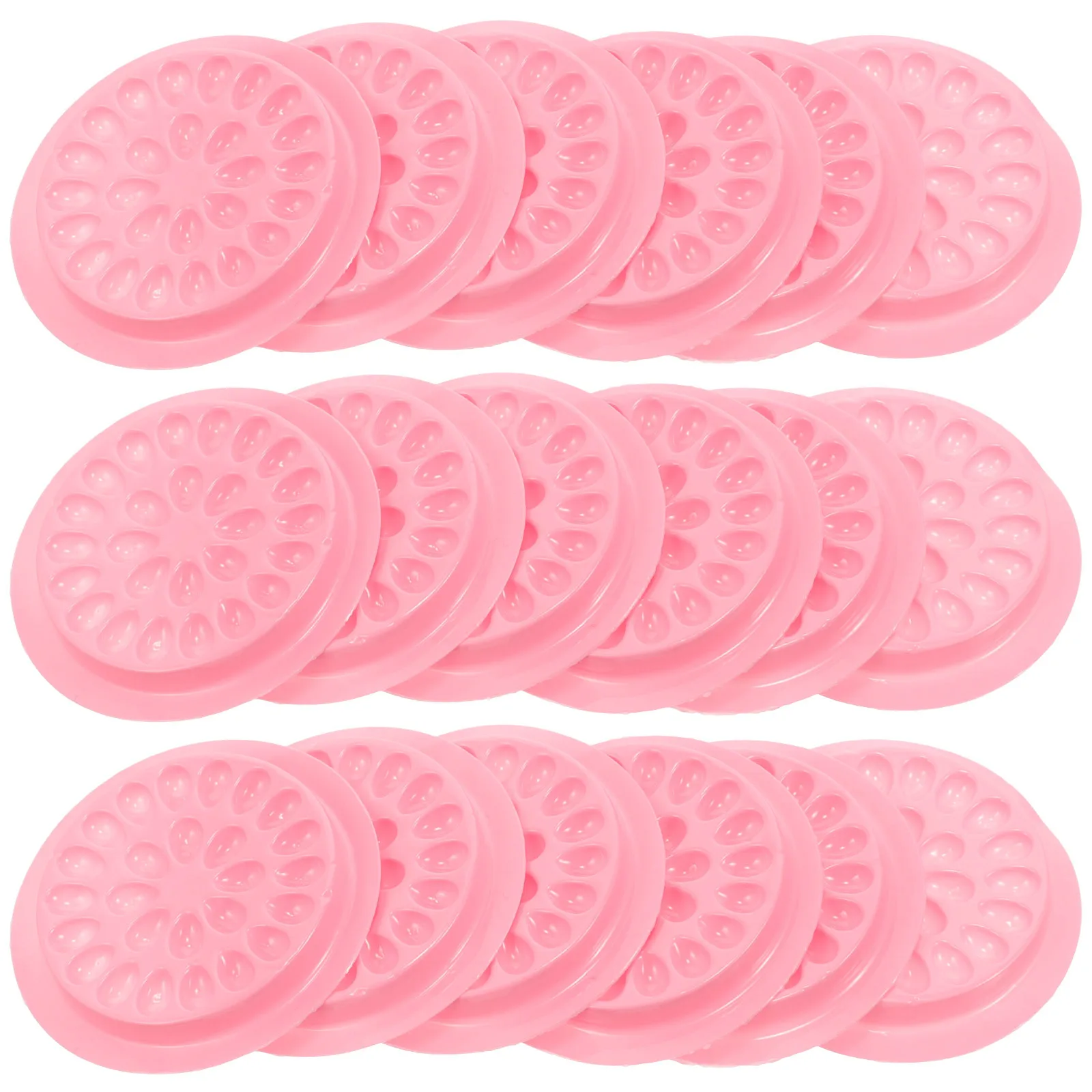

100pcs False Eyelashes Glue Holders Lash Glue Pallets Multiple Grooves Lash Extension Tool Salon Home Use Sturdy Eyelash