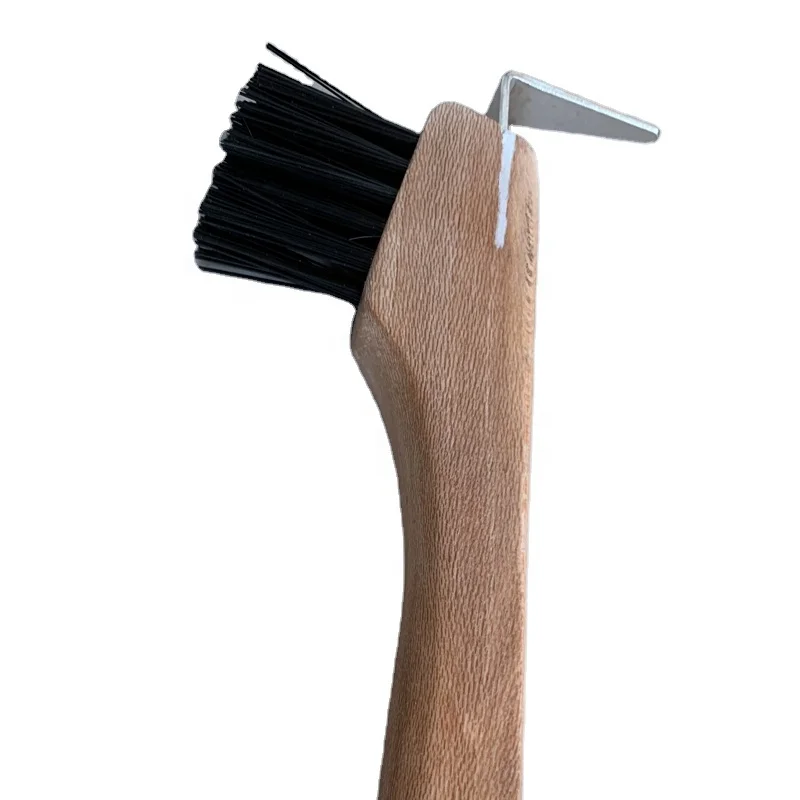 Wooden Horse Hoof Pick with Brush Essential Horse Care Product