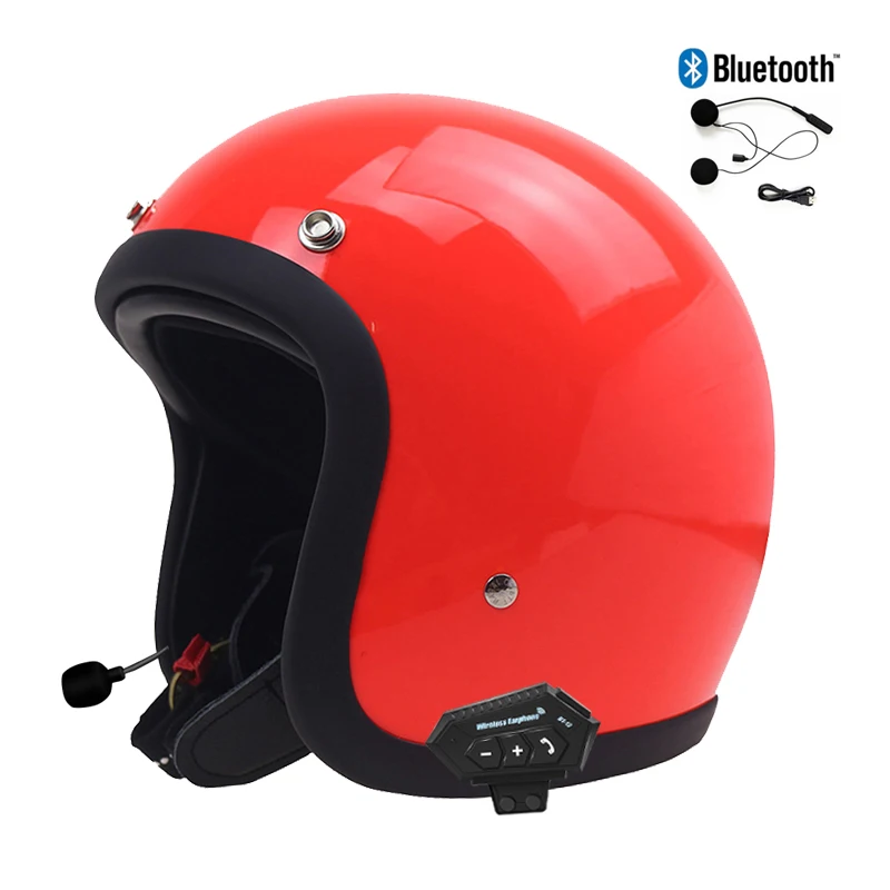 TT&COCASCOS Motorcycle Helmet Chopper Style Open Face Vintage Moto Capacete De Moto Men Women Kids Scooter Motorbike Casque